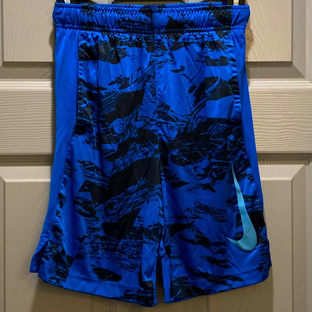 Nike Boys Shorts SZ M Black/Blue